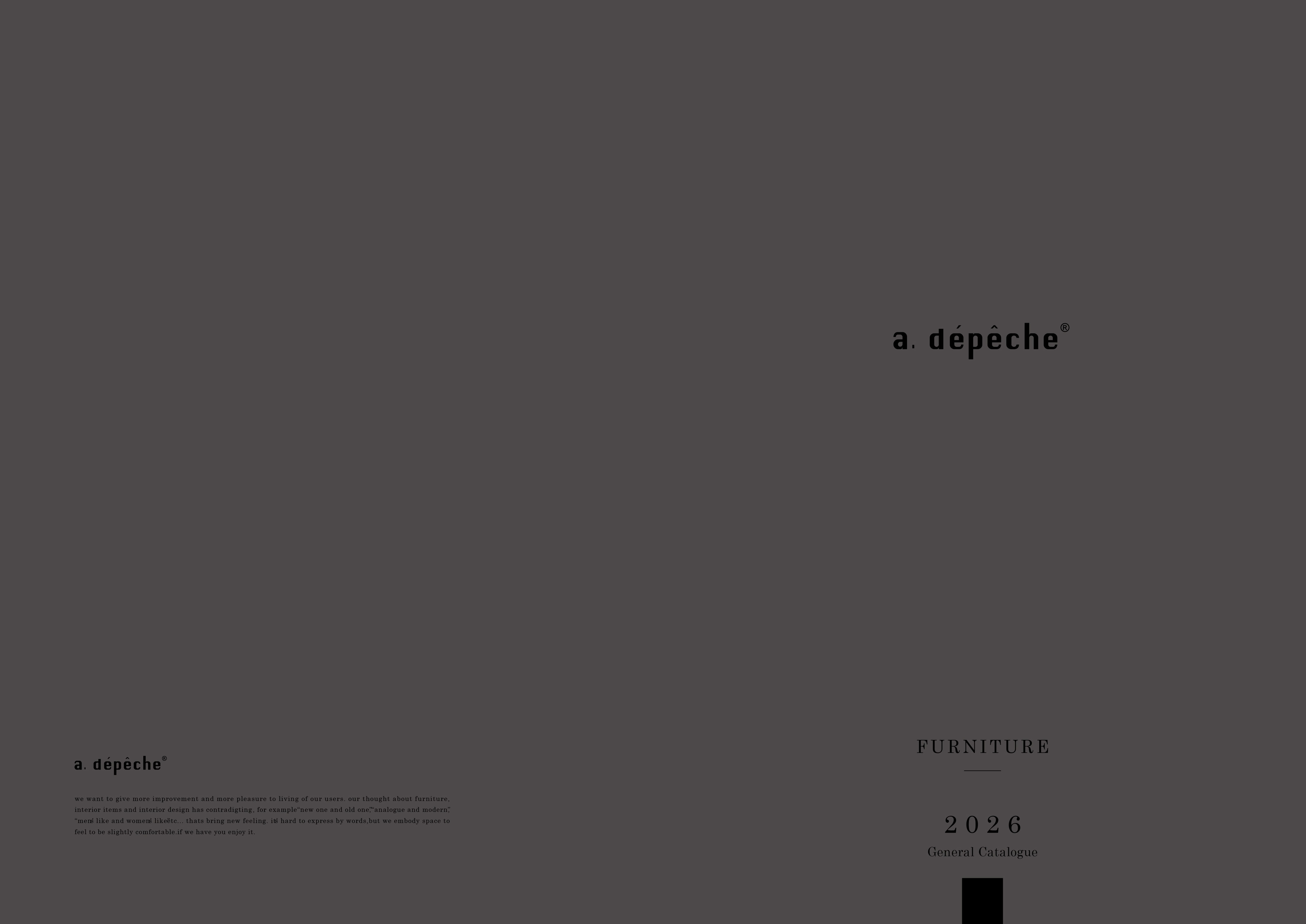 a.depeche 2024 General Catalogue FURNITURE