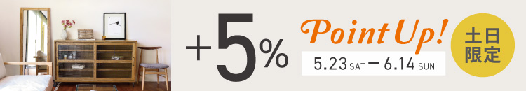 ポイント＋5％アップキャンペーン