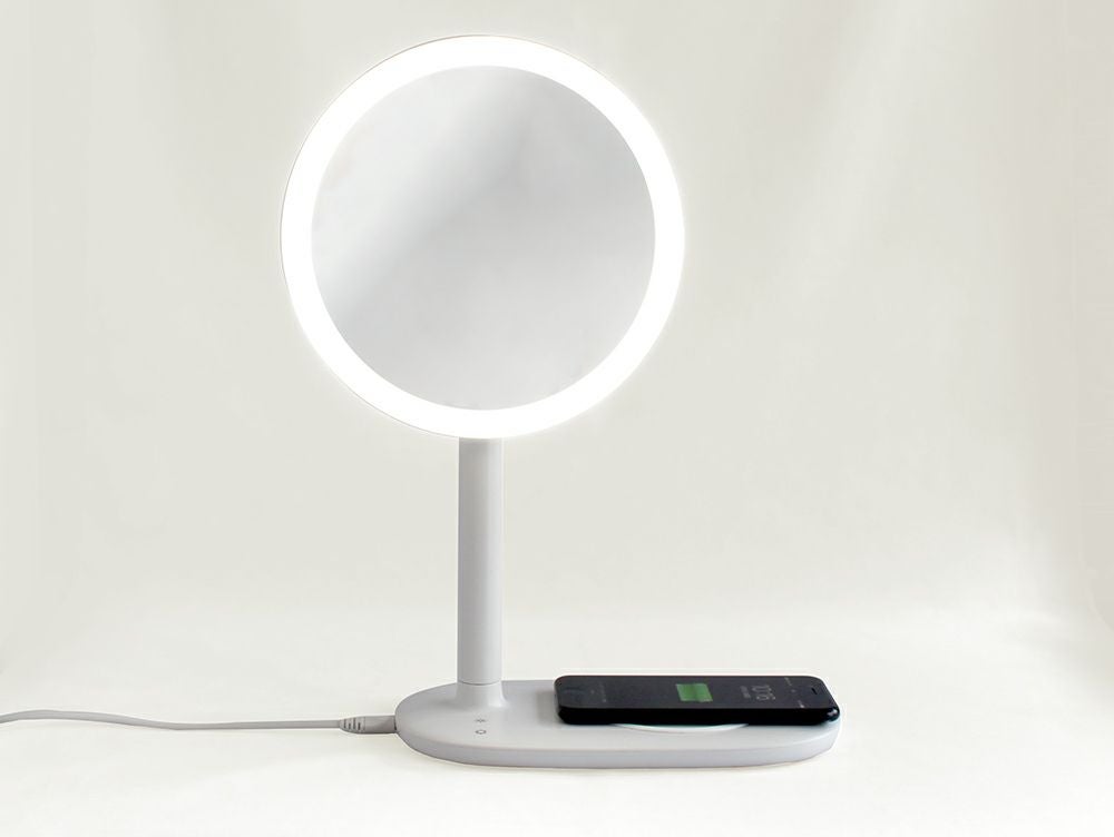 CoCo:LO 照明付き卓上ミラー【美品】ワイヤレス充電 020-4524475-bam.jpg