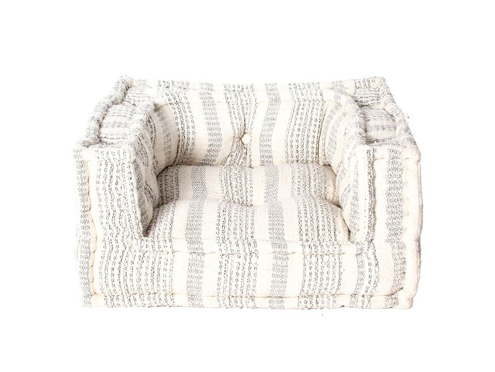 送料無料】ブロック マルチ ザブ オットマン HUS ホワイト - a.depeche