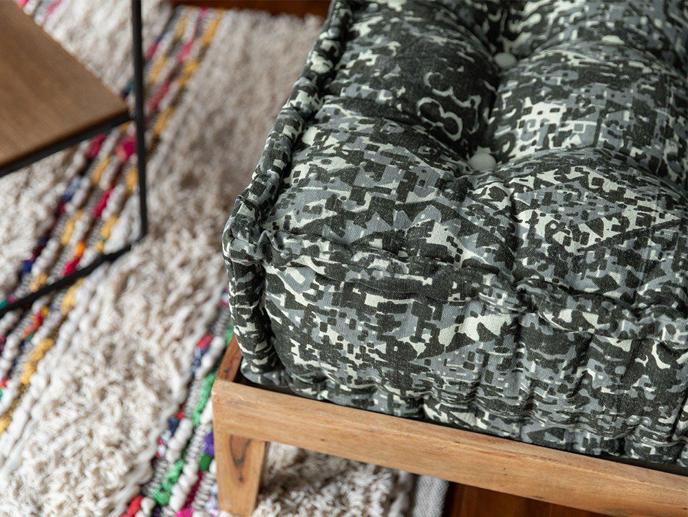 送料無料】ブロック マルチ ザブ オットマン HUS ホワイト - a.depeche