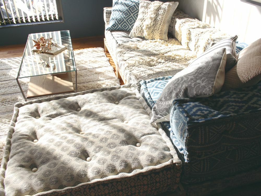 送料無料】ブロック マルチ ザブ オットマン LEM ホワイト - a.depeche