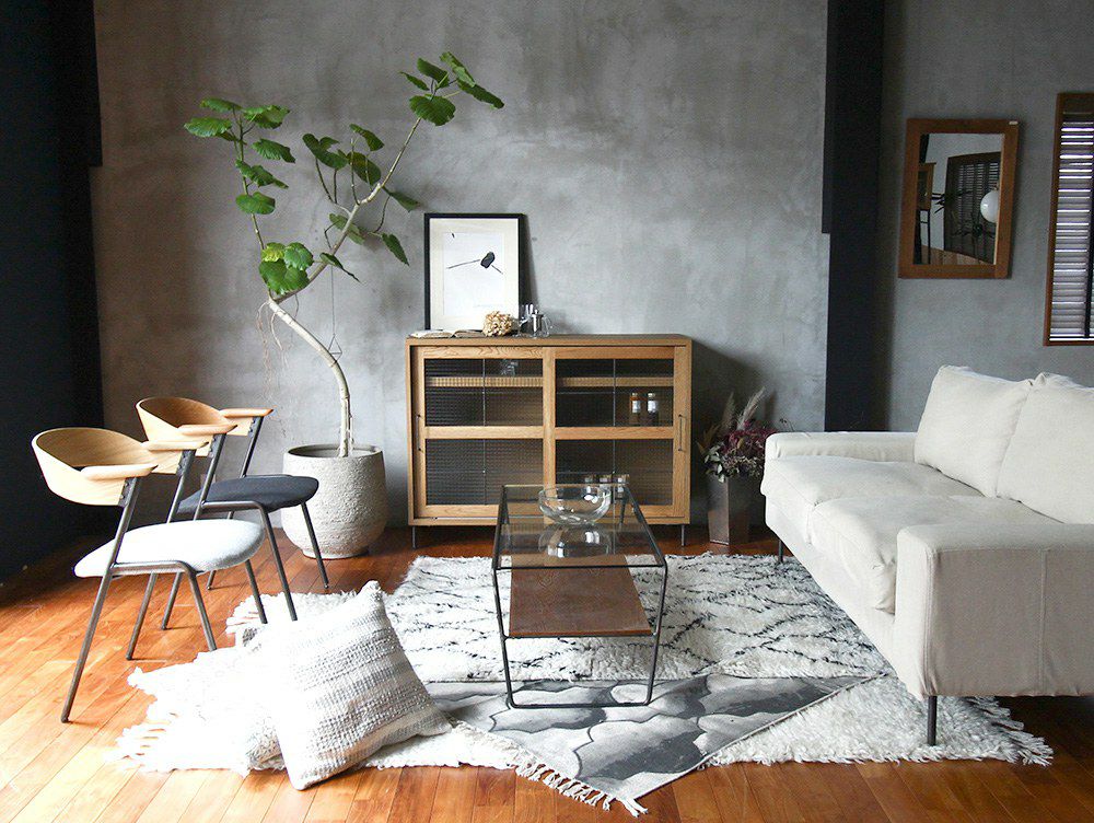 送料無料】カデル スライドガラスローボード 1200 - a.depeche(アデペシュ)