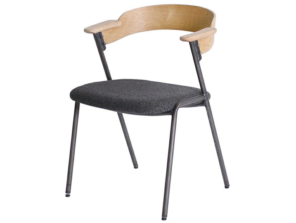 アデペシュ a.depeche ダニスショート アームチェア　送料無料 ダニス ショートアームチェア アームナチュラル アイアン ダイニング