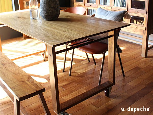 ダイニングテーブル テーブル 幅140cm以下｜a.depeche(アデペシュ