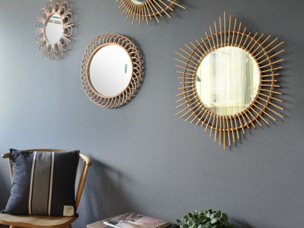 ロッタ ラタン ミラー エトワール S | 家具・インテリア a.depeche