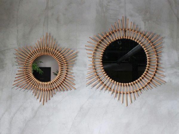 ロッタ ラタン ミラー エトワール S | 家具・インテリア a.depeche