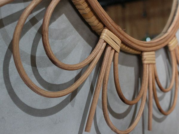 ロッタ ラタン ミラー フルール L | 家具・インテリア a.depeche