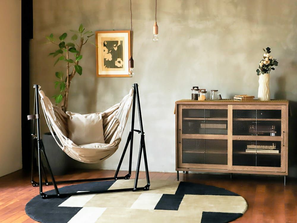 ハンモック 自立式 3way 室内 屋外 一人用 5点セット | a.depeche