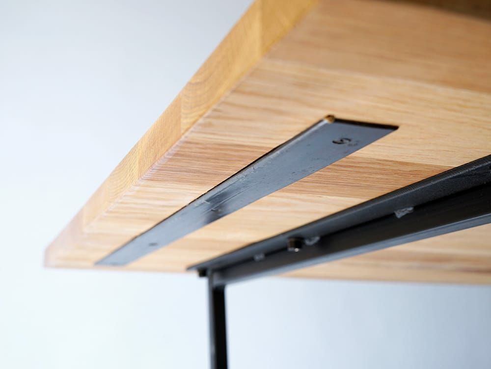 アデペシュ「スプレム」 コーヒーテーブル オーク無垢×スチール センターテーブル a.depeche splem dining table / アデペシュ スプレム ダイニング