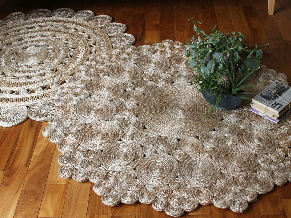 クーポン対象】ジュート ラグ 9991 サークル | 家具・インテリア a