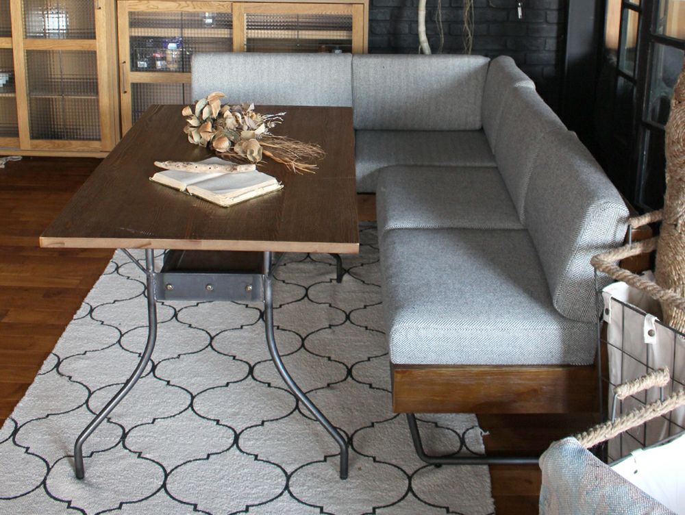 取扱終了][新仕様] ウォーム LD ソファ アームレス ヘリンボーン - a