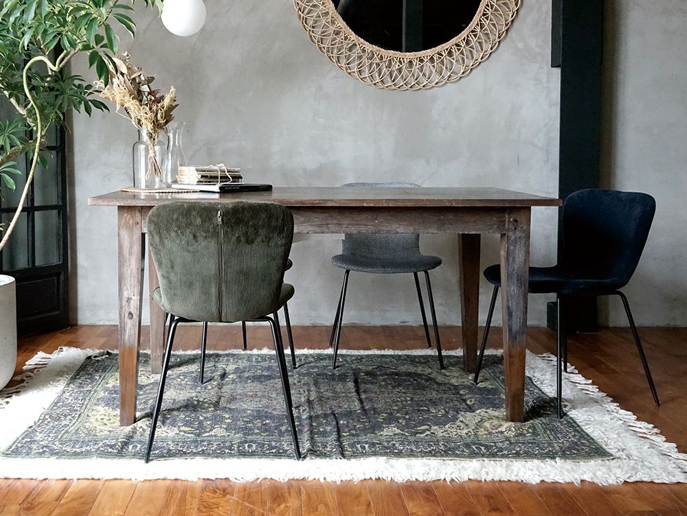 送料無料】ジップ デザイン チェア コーデュロイ - a.depeche(アデペシュ)