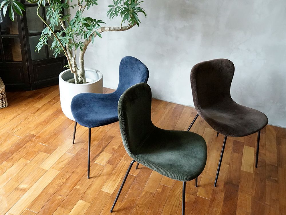 送料無料】ジップ デザイン チェア コーデュロイ - a.depeche(アデペシュ)