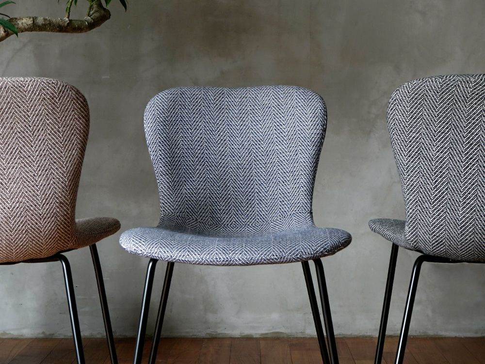 送料無料】ジップ デザイン チェア ヘリンボーン - a.depeche(アデペシュ)