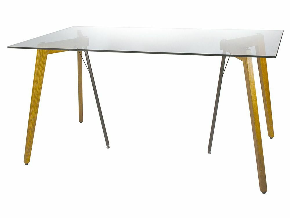 送料無料】Gノット ガラス テーブル 1500 クリア - a.depeche(アデペシュ)