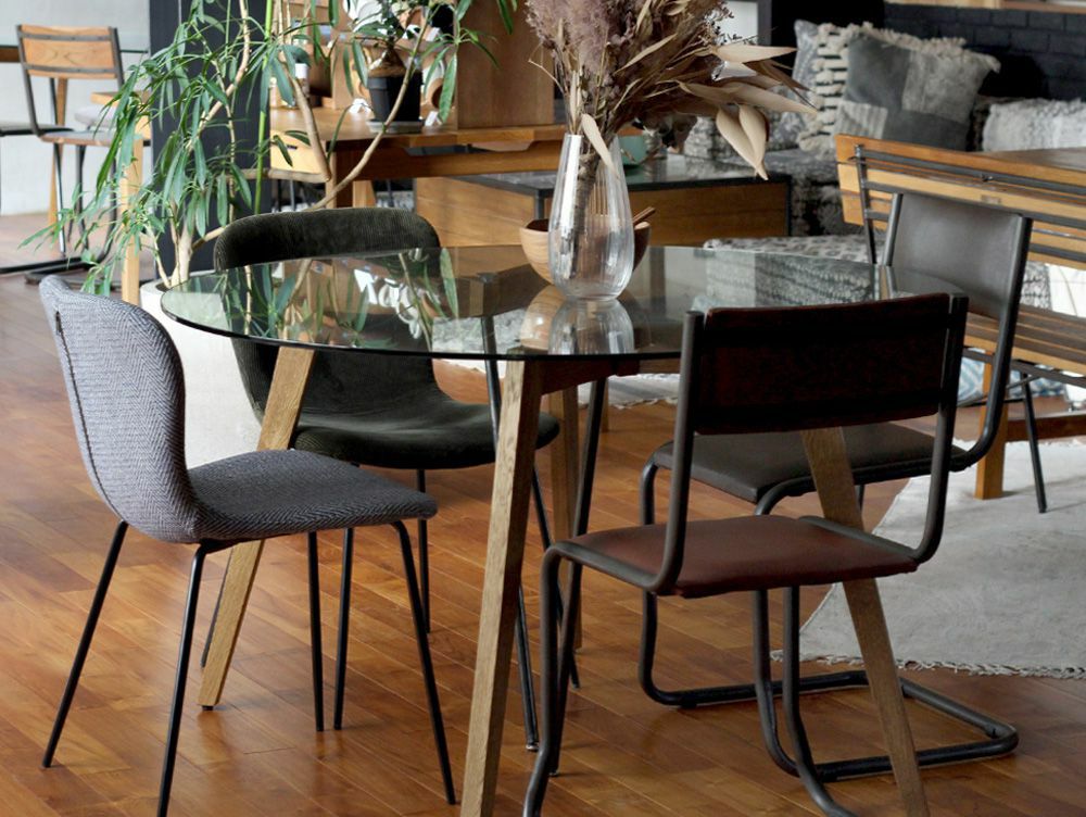 送料無料】Gノット ガラス テーブル 1200 ラウンド - a.depeche