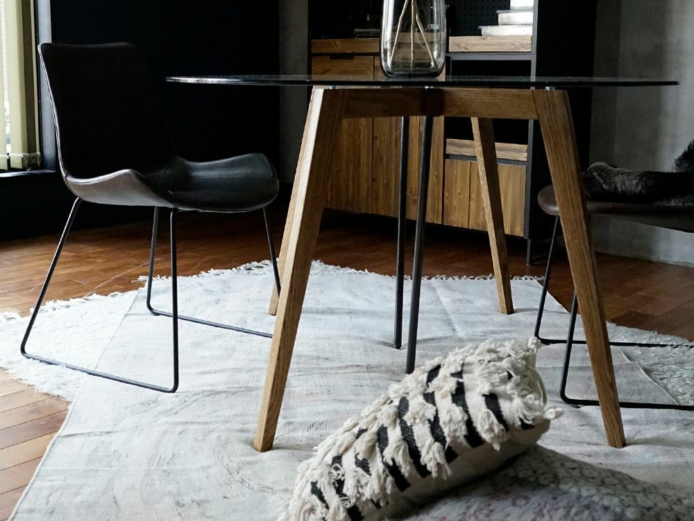 送料無料】Gノット ガラス テーブル 1200 ラウンド - a.depeche