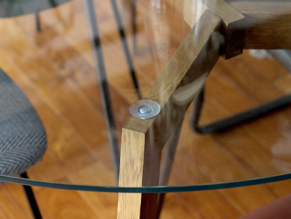 送料無料】Gノット ガラス テーブル 1200 ラウンド - a.depeche