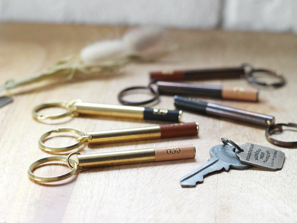 ピクス ブラス ルームナンバー キーホルダー 既製品タイプ 錆 | 家具