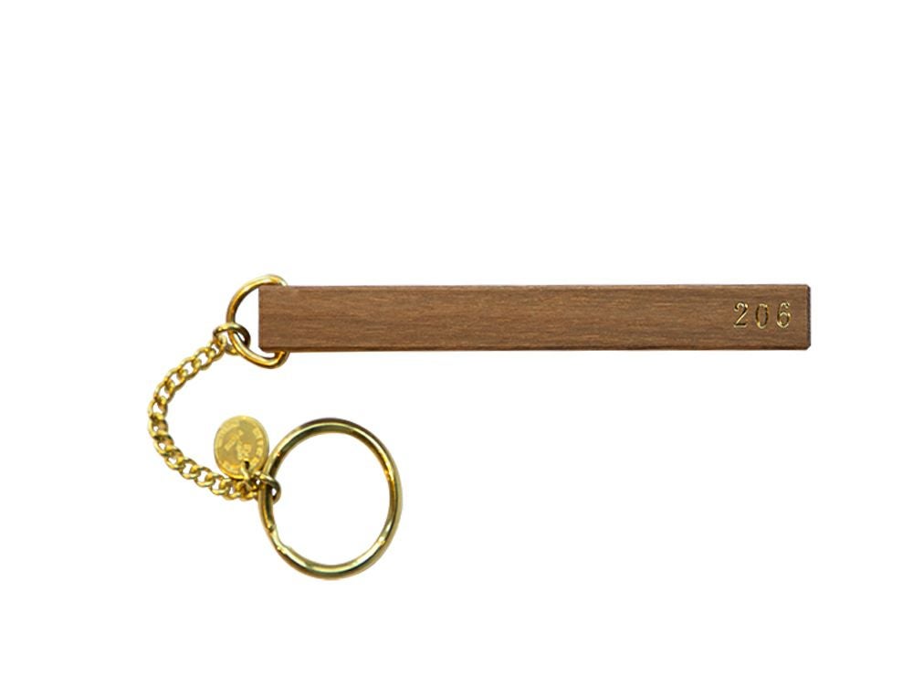 受注生産] ピクス ウッド ホテル キーホルダー 両面箔押し | 家具