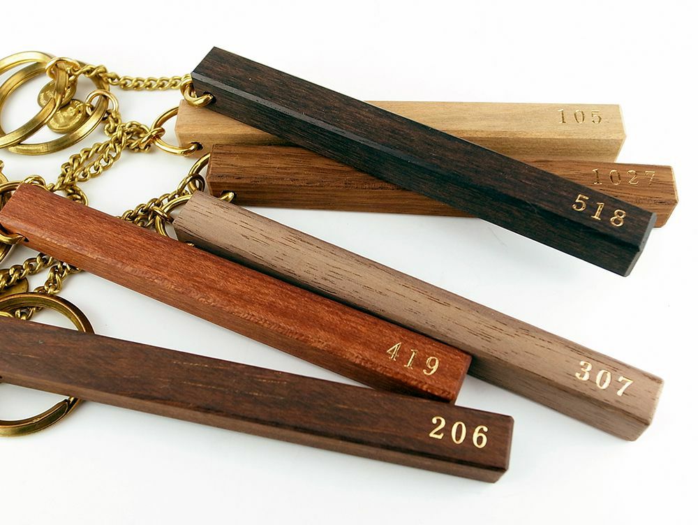 決算SALE10％OFF】[受注生産] ピクス ウッド ホテル キーホルダー 両面