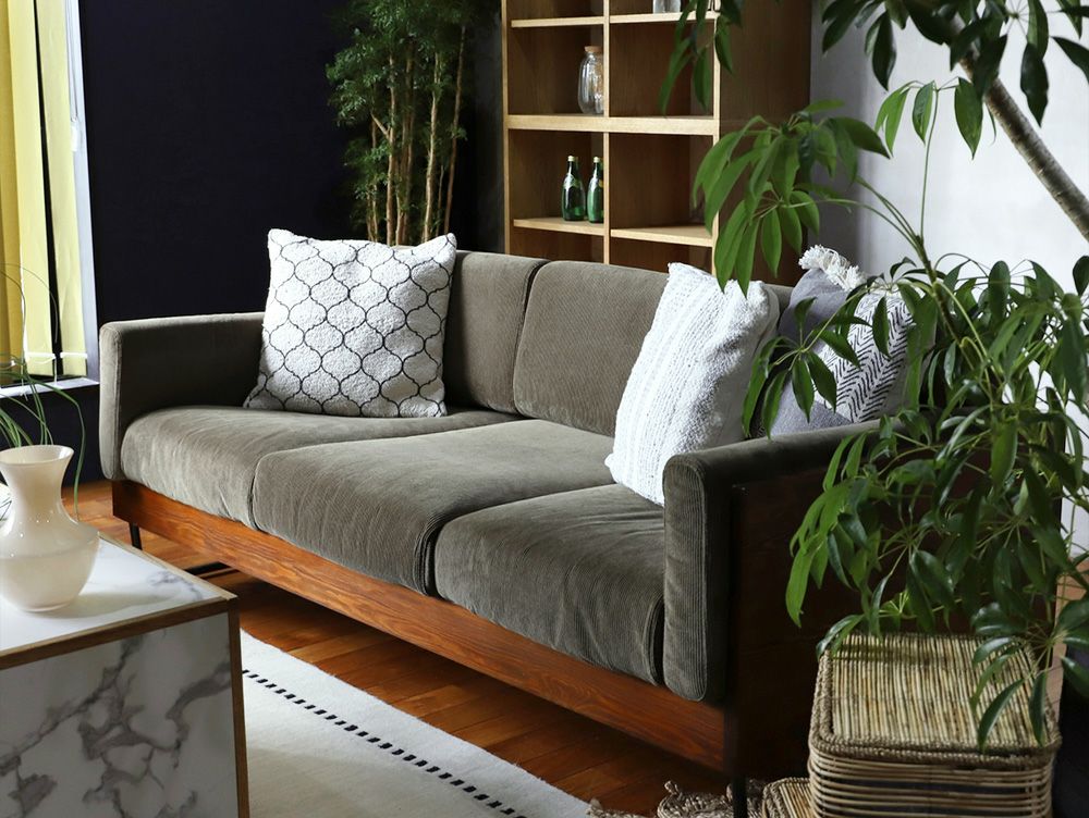 3人掛けソファ アイアン 【送料無料】ウォーム 3シート ソファ - a