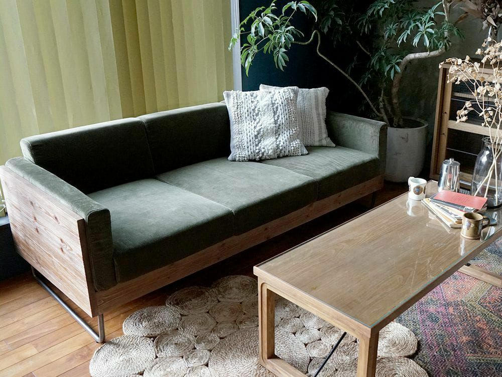 3人掛けソファ アイアン 【送料無料】ウォーム 3シート ソファ - a