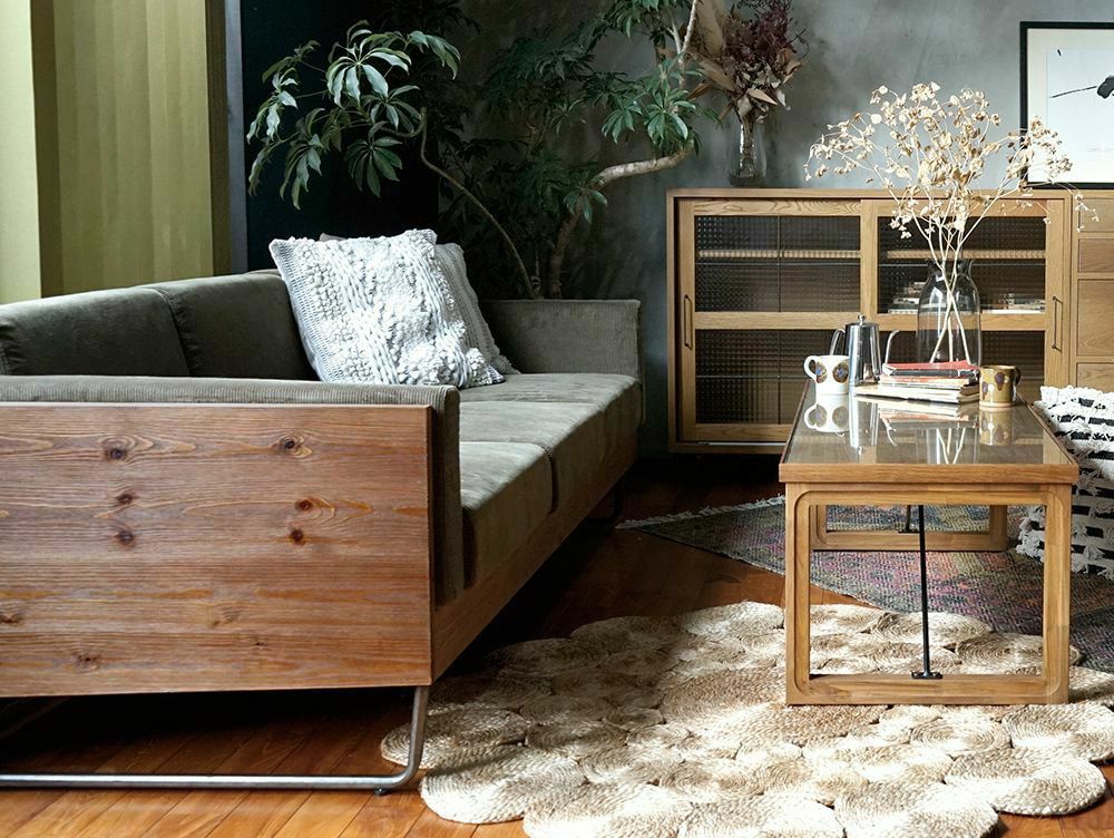 3人掛けソファ アイアン 【送料無料】ウォーム 3シート ソファ - a