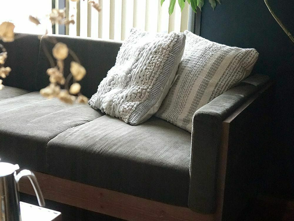 アデペシュ ウォーム 3シートソファカバー　チャコールグレー 3人掛けソファ アイアン 【送料無料】ウォーム 3シート ソファ - a