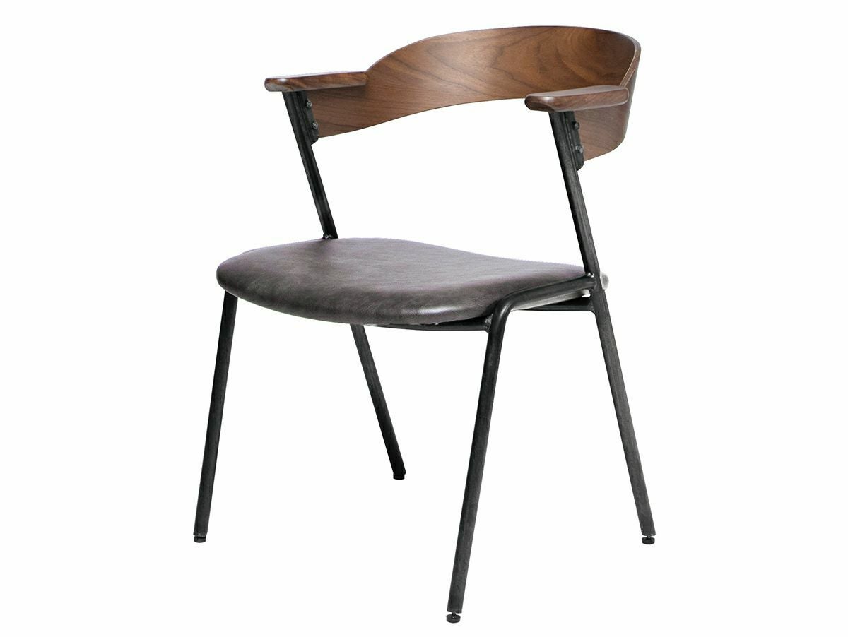 ダニス ショートアームチェア アーム ウォルナット - a.depeche