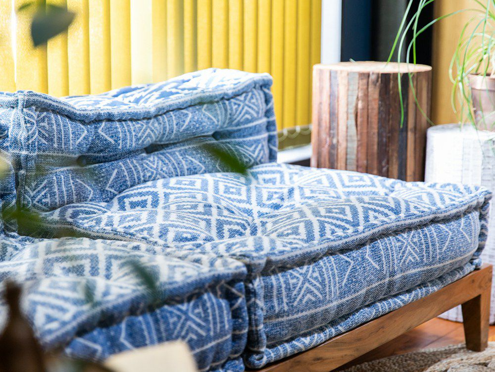 ブロックマルチ ソファ センター ノス ブルー - a.depeche(アデペシュ)