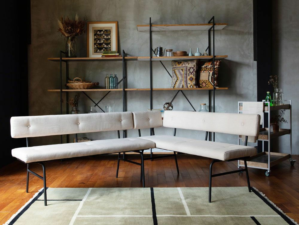 送料無料】サムノルド ベンチ ソファ アーム（ライト/レフト） - a