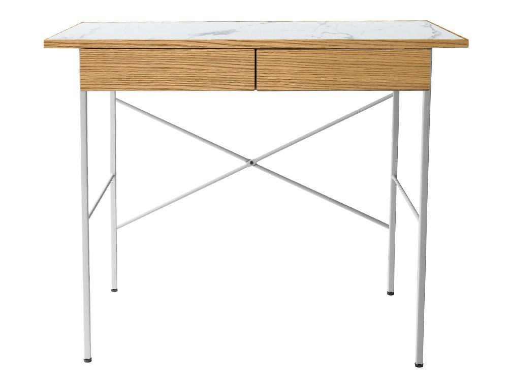 送料無料】ポル デスク 900 ワイド ユロップグレー - a.depeche