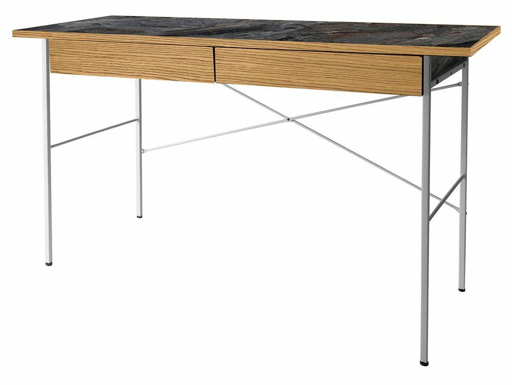 送料無料】ポル デスク 1200 ワイド ユロップグレー - a.depeche