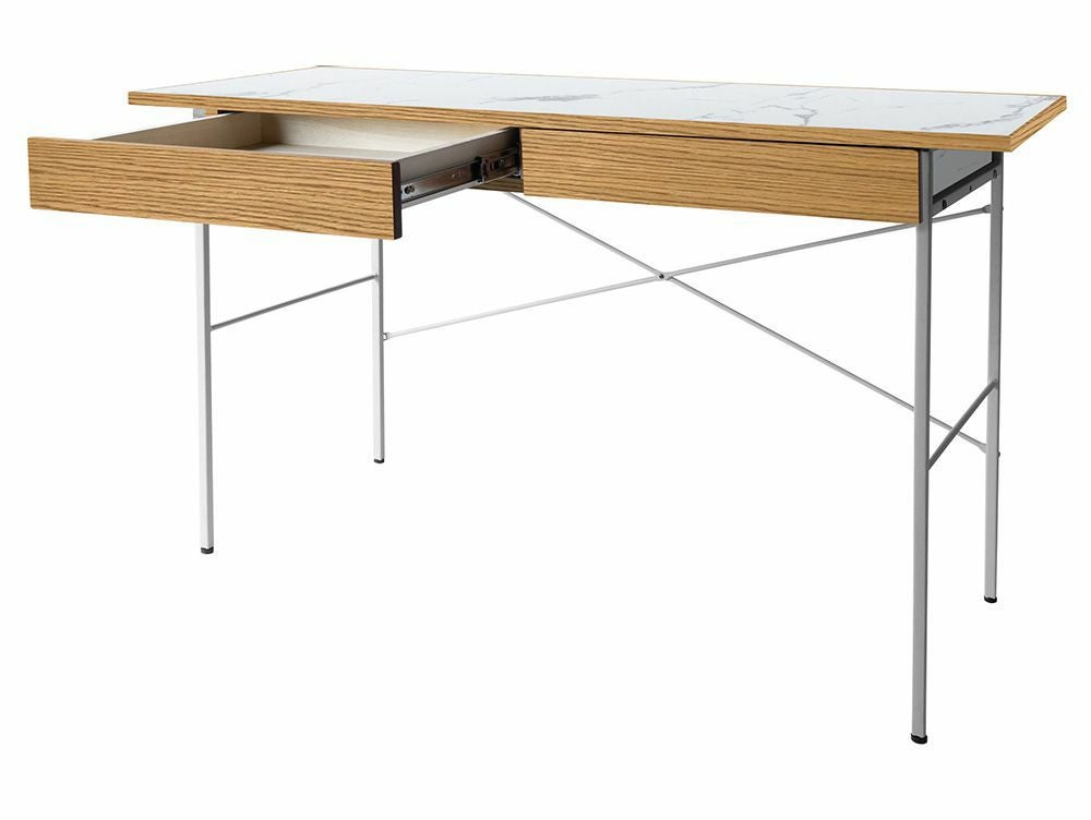 送料無料】ポル デスク 1200 ワイド ユロップグレー - a.depeche