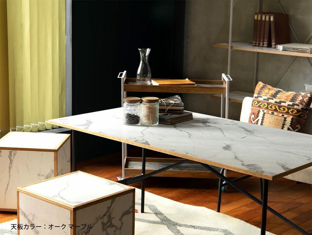 送料無料】ポル 2way ダイニングテーブル 1450 マットブラック | 家具