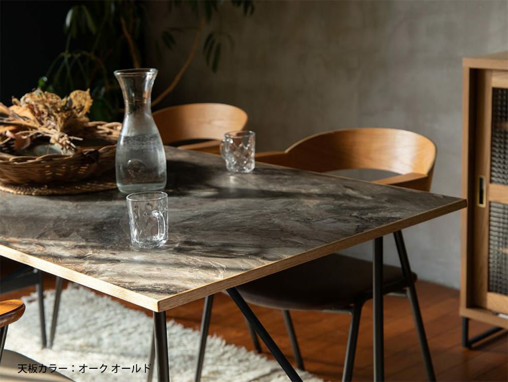 送料無料】ポル 2way ダイニングテーブル 1450 マットブラック | 家具