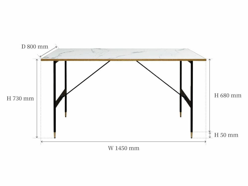 送料無料】ポル 2way ダイニングテーブル 1450 マットブラック | 家具
