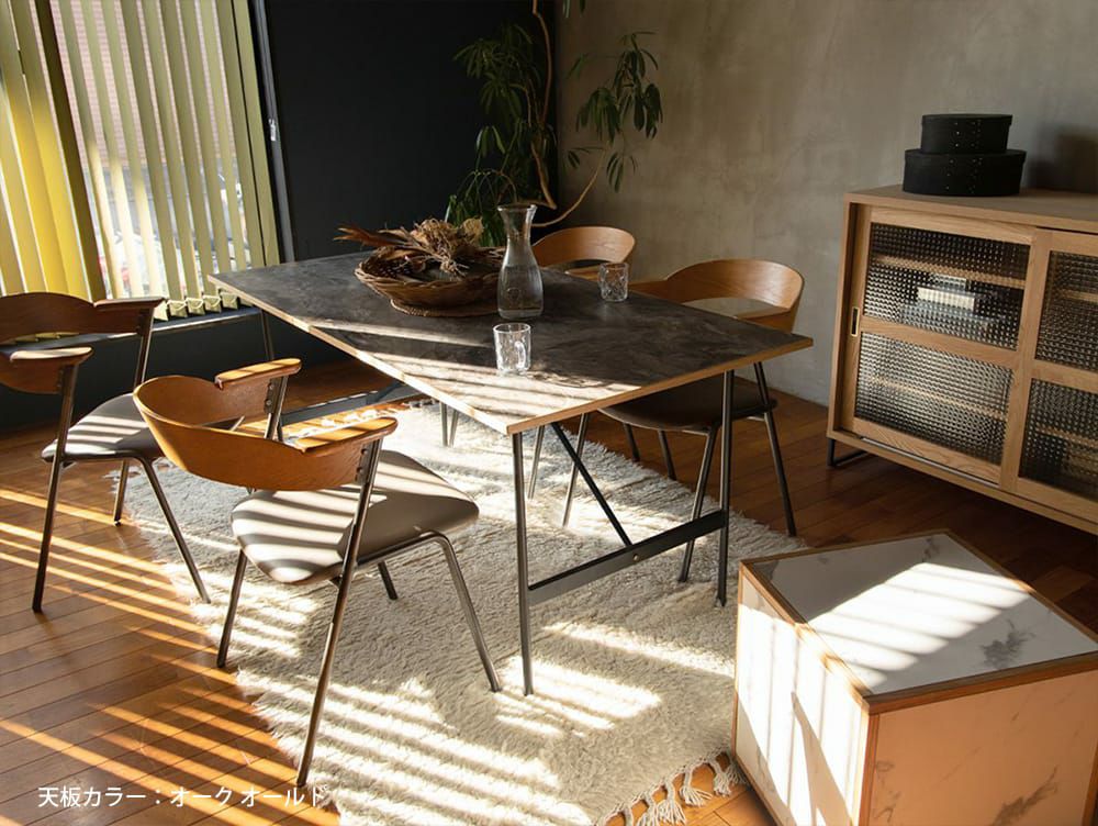 送料無料】ポル 2way ダイニングテーブル 1600 マットブラック | 家具