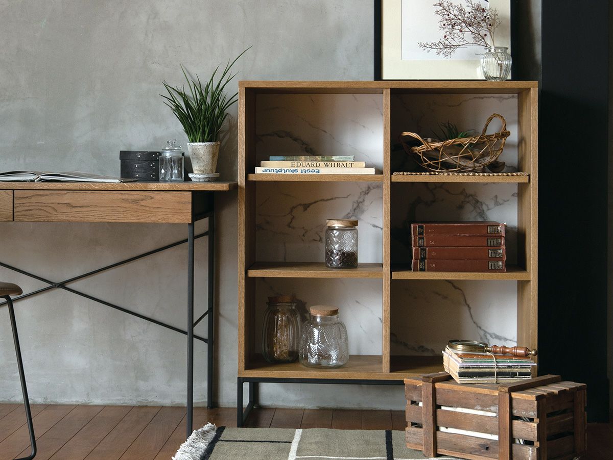 ポル ブックケース 本棚 幅85cm 奥行35 ｜a.depeche（アデペシュ)