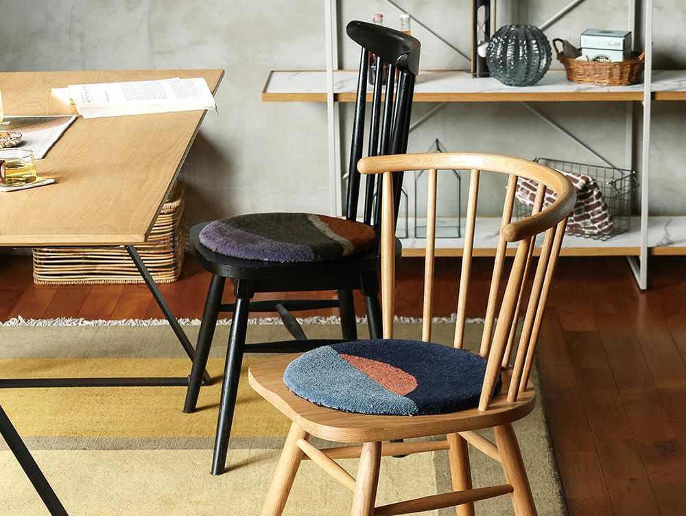 【じん】椅子敷き　adepeche ペル ウール チェアパッド4枚セット ペル ウール チェアパッド | 家具・インテリア a.depeche(アデペシュ)