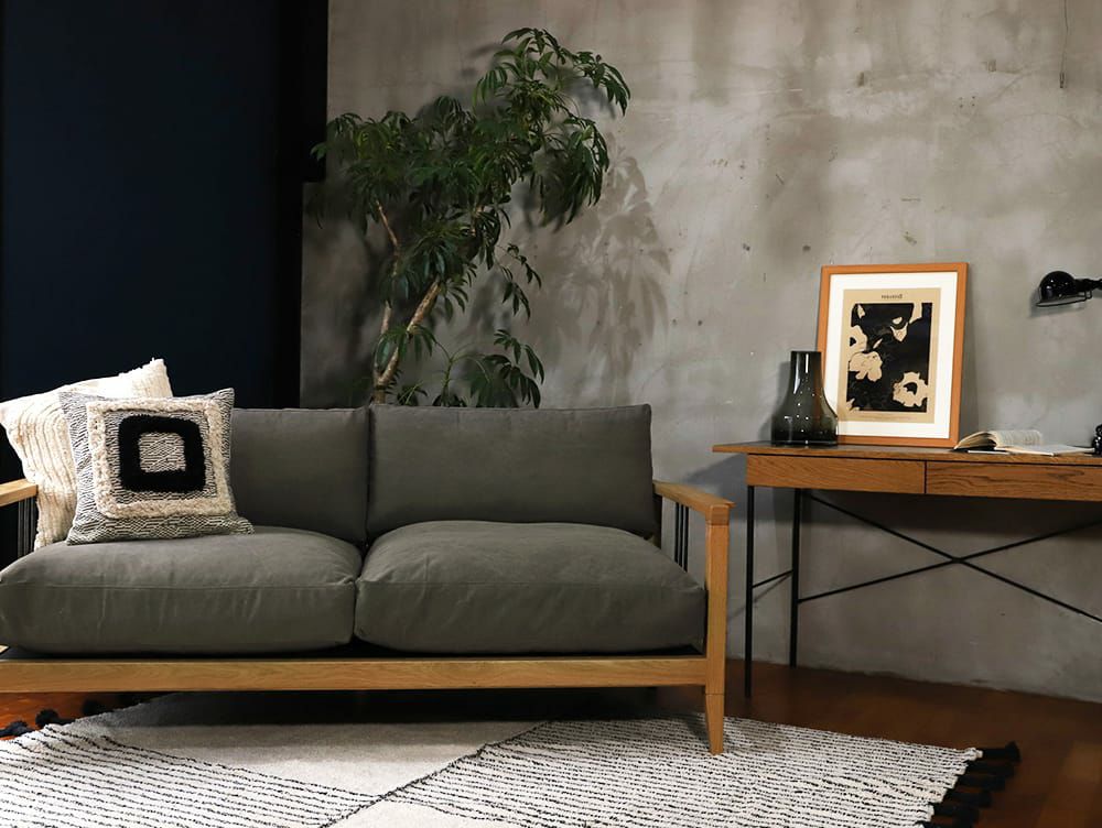 送料無料】ソロ 2.5シート ソファ ファブリック - a.depeche(アデペシュ)