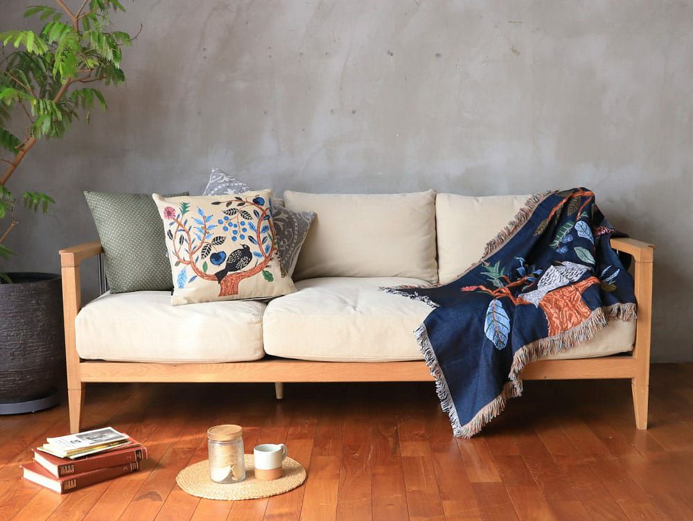 マツオミユキ タペストリーラグ バードツリー | 家具・インテリア a