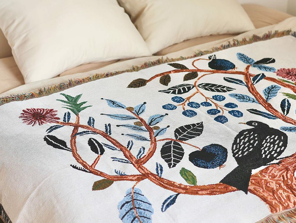 マツオミユキ タペストリーラグ バードツリー | 家具・インテリア a