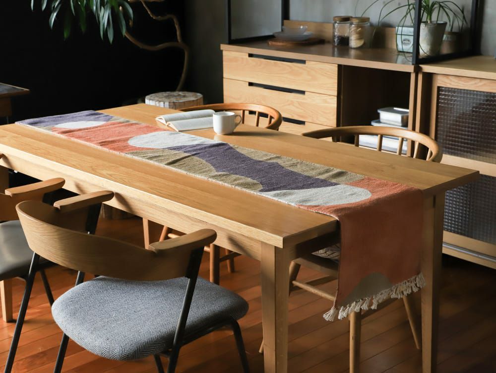 テーブルランナー おしゃれ 北欧 クリスマス 和モダン 洗える コットン