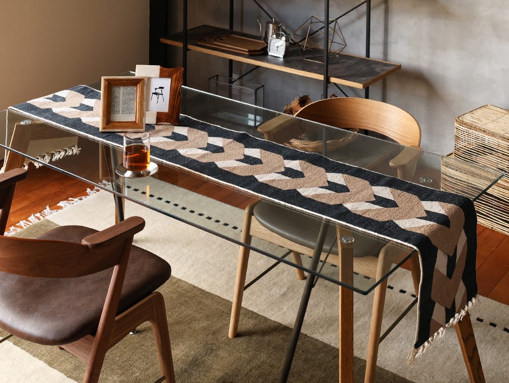 テーブルランナー おしゃれ 北欧 クリスマス 和モダン 洗える コットン