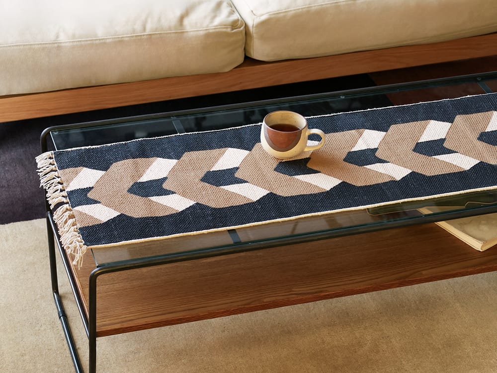 テーブルランナー おしゃれ 北欧 クリスマス 和モダン 洗える コットン