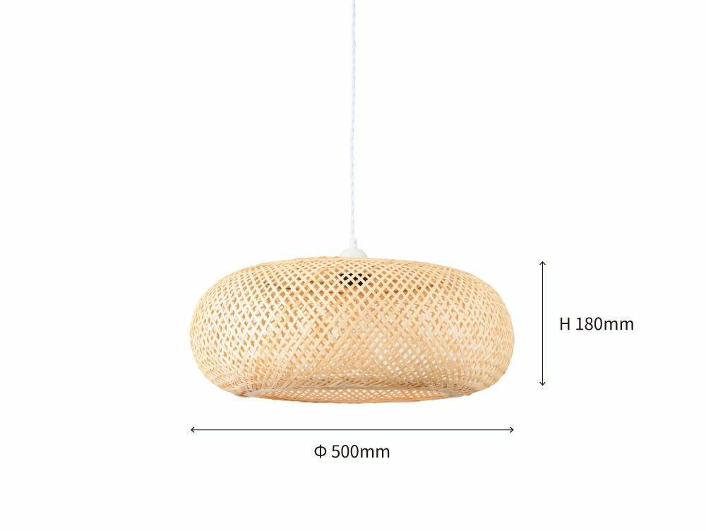 ペンダントライト 1灯 LED 天井照明 スワン電器 天然素材の竹を使用