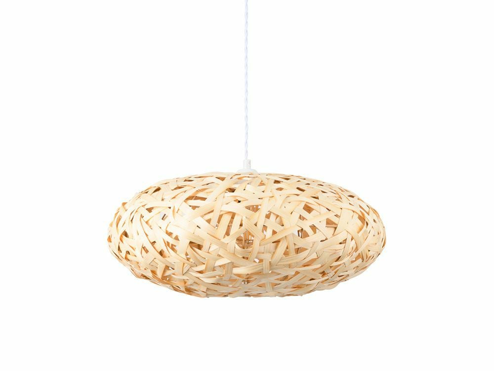 ペンダントライト 1灯 LED 天井照明 スワン電器 天然素材の竹を使用
